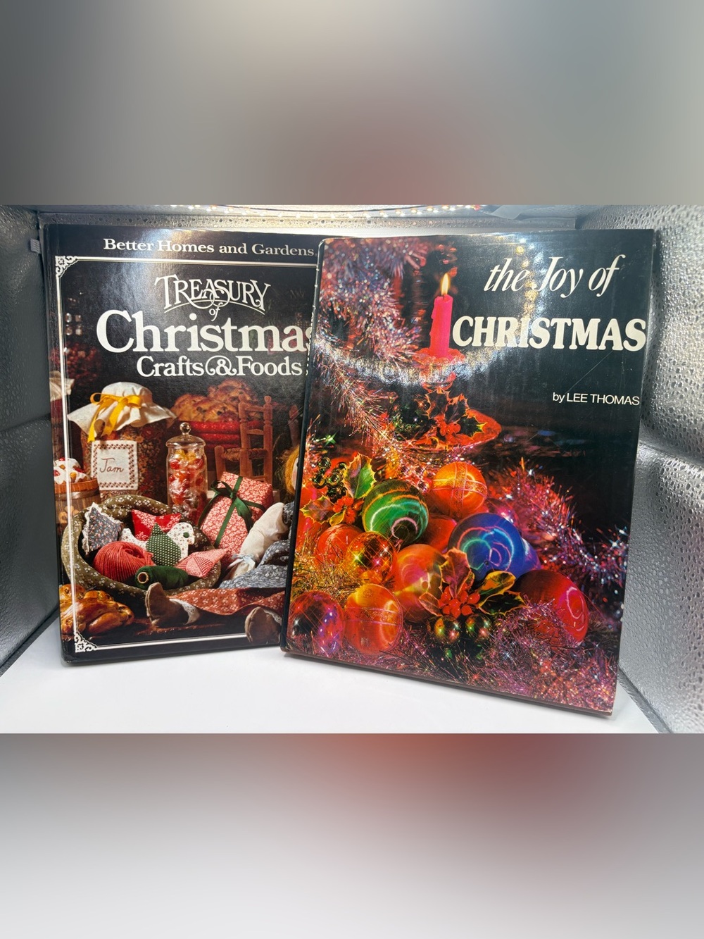 Vintage Christmas Book Lot 2 Better Homes Gardens Crafts Recipes Lee Thomas